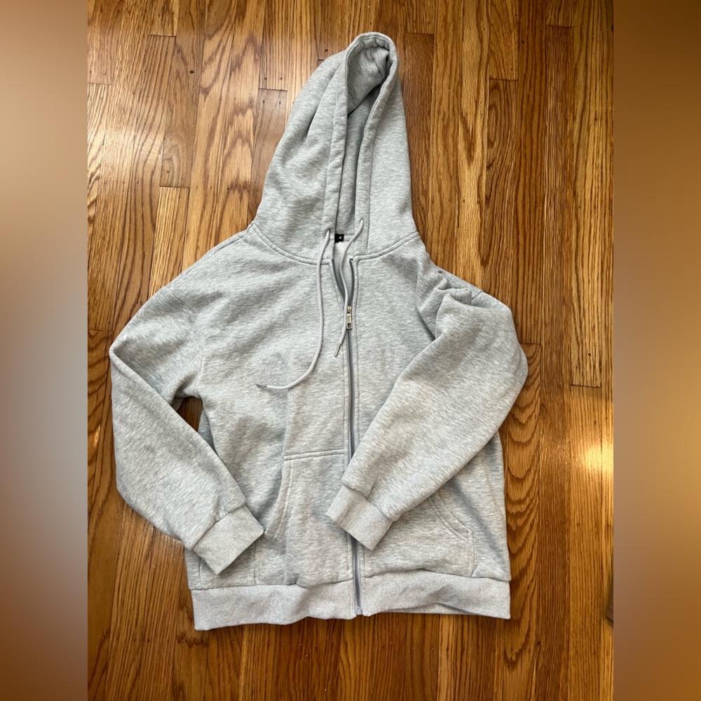 Gray Full Zip Hoodie